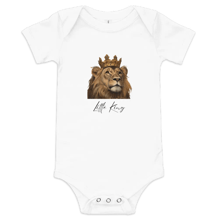 Royal Lion Baby Short Sleeve Onesie product image (1)