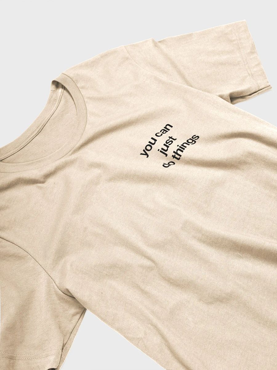 you can just do things (black) - 100% cotton product image (1)