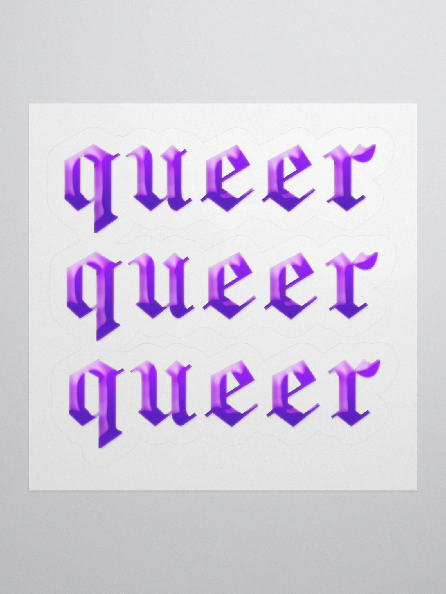 Gothic Queer Kiss Cut Stickers product image (3)