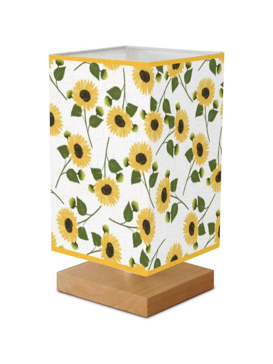 Square Table Lamp- Spring-Time All different flowers!! product image (1)