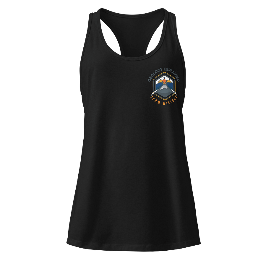 Volcanic Eruption Racerback Tank Top w/small logo product image (1)