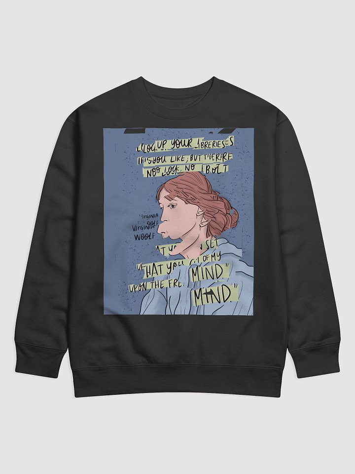 Virginia Woolf Quote Portrait Sweatshirt product image (7)