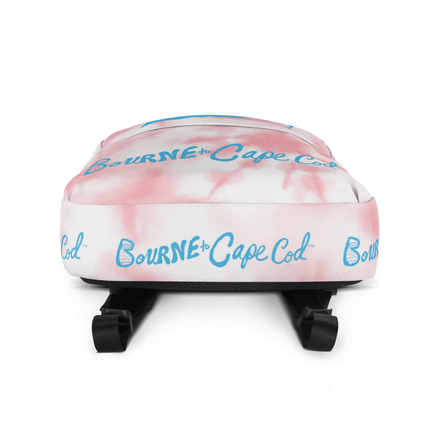 🌊 BOURNE to Backpack – Coastal Cool with BRN.2C.C.™ Vibes 🎒| Blue Logos | Pink Tie-Dye product image (4)