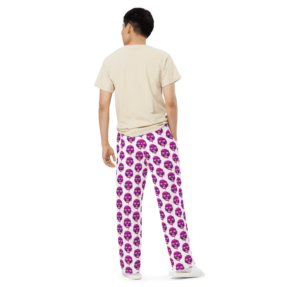 Comfy drippy face stretchy wide leg pants product image (10)