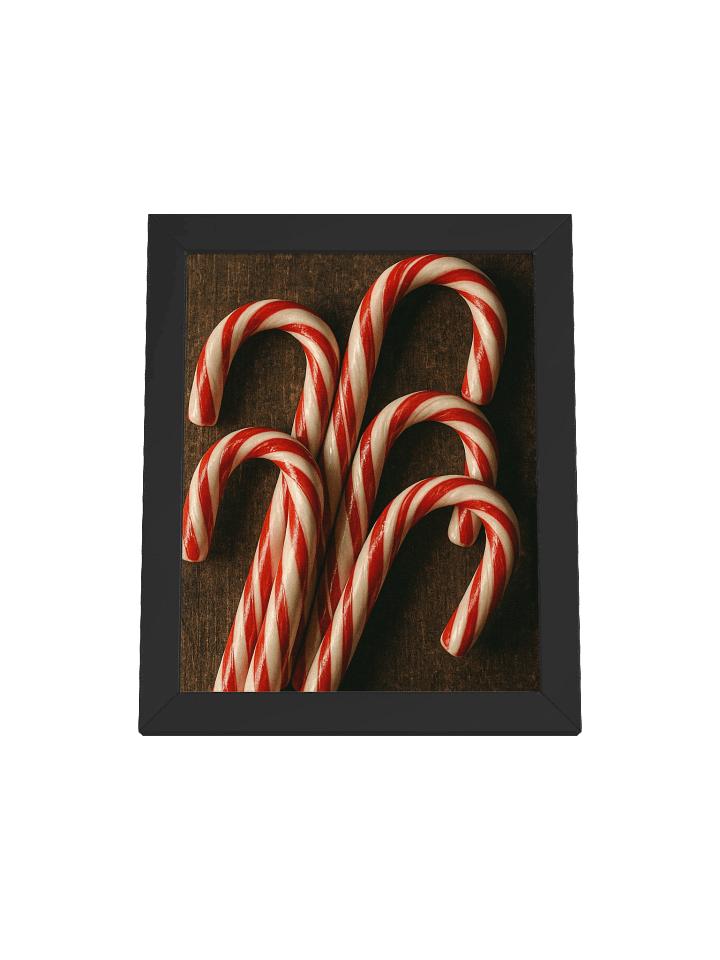 "Candy Cane" Framed Matte Poster product image (1)