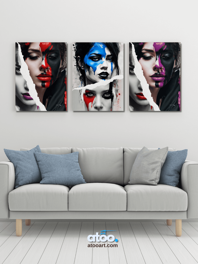 Living in Colors | Red, purple and beyond... | Collage Wall Art product image (5)