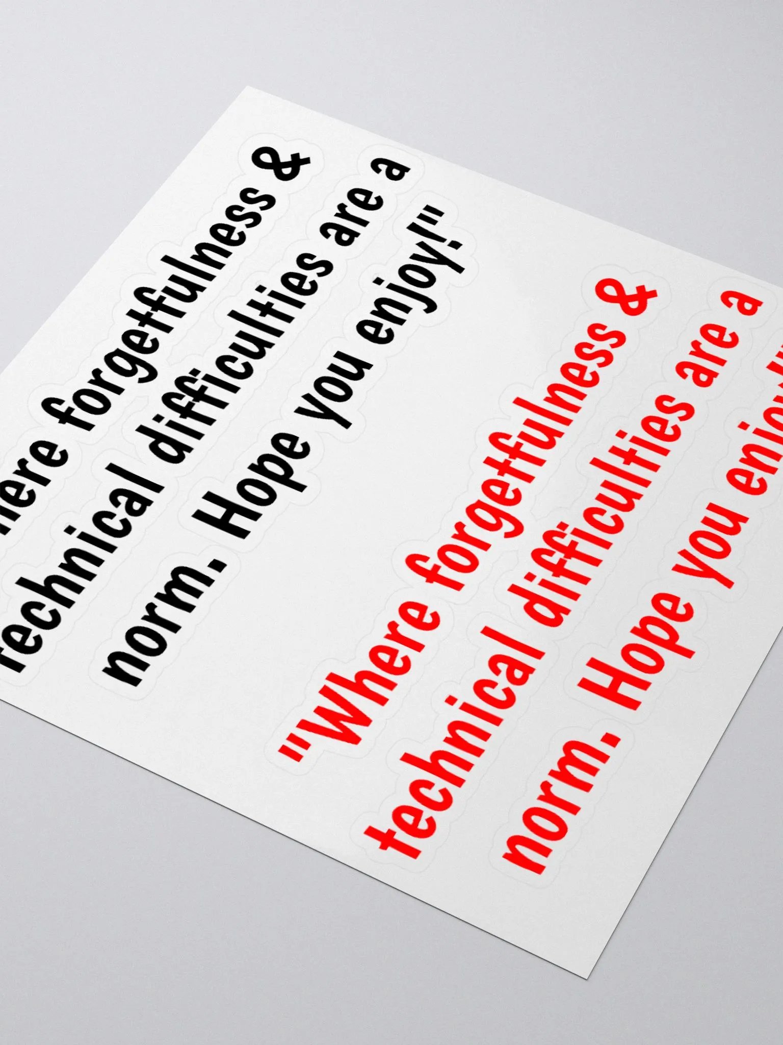 Black & Red Jeeper Quote Stickers product image (8)