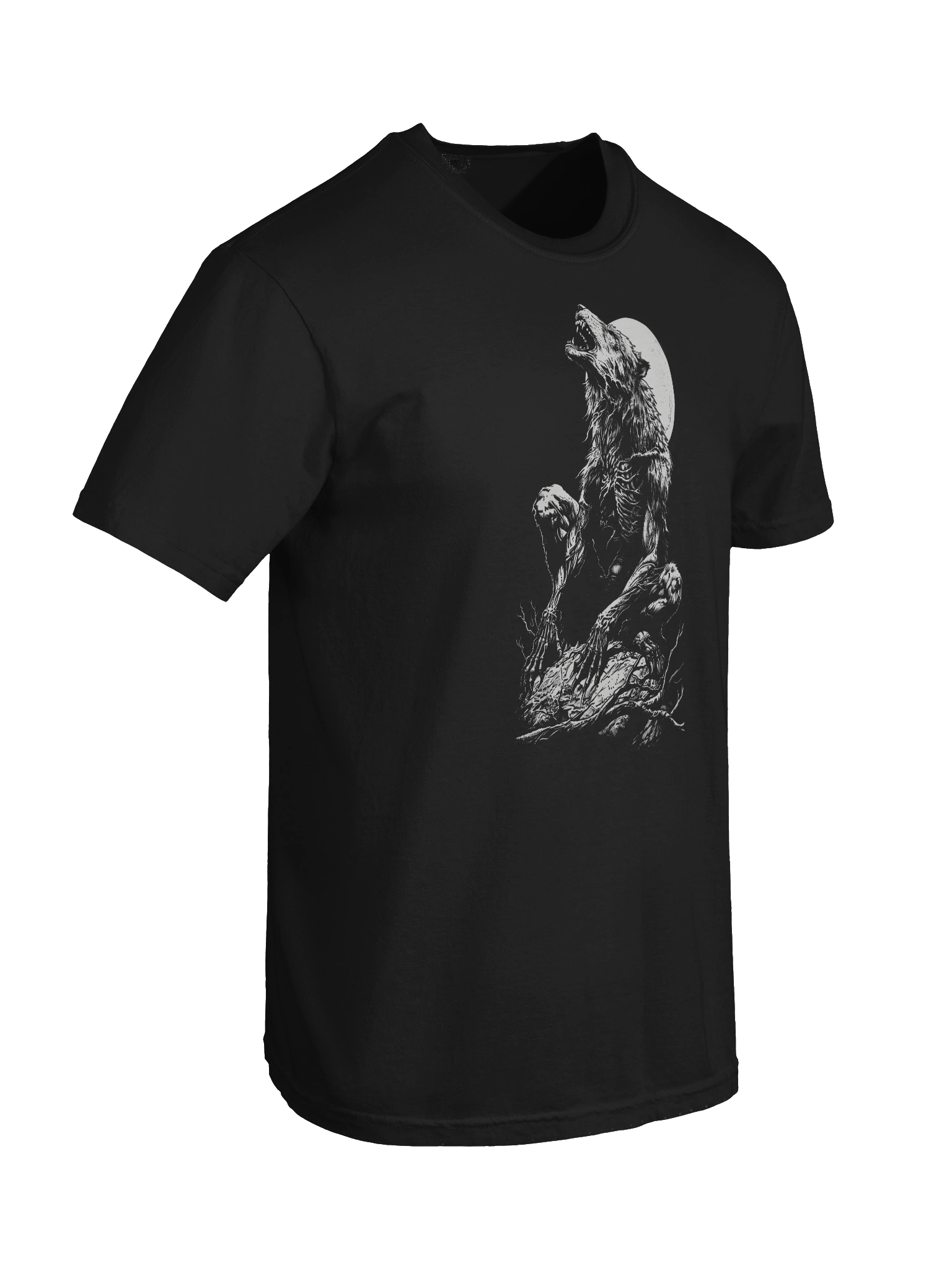 Werewolf Howling Lycanthropy Transformation Horror Monster T-Shirt product image (8)