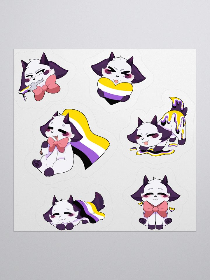 PRIDE/Non-Binary Sticker sheet product image (1)