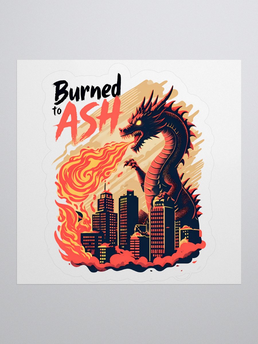 Fiery Dragon Destruction | 'Burned to Ash' Art Print product image (2)