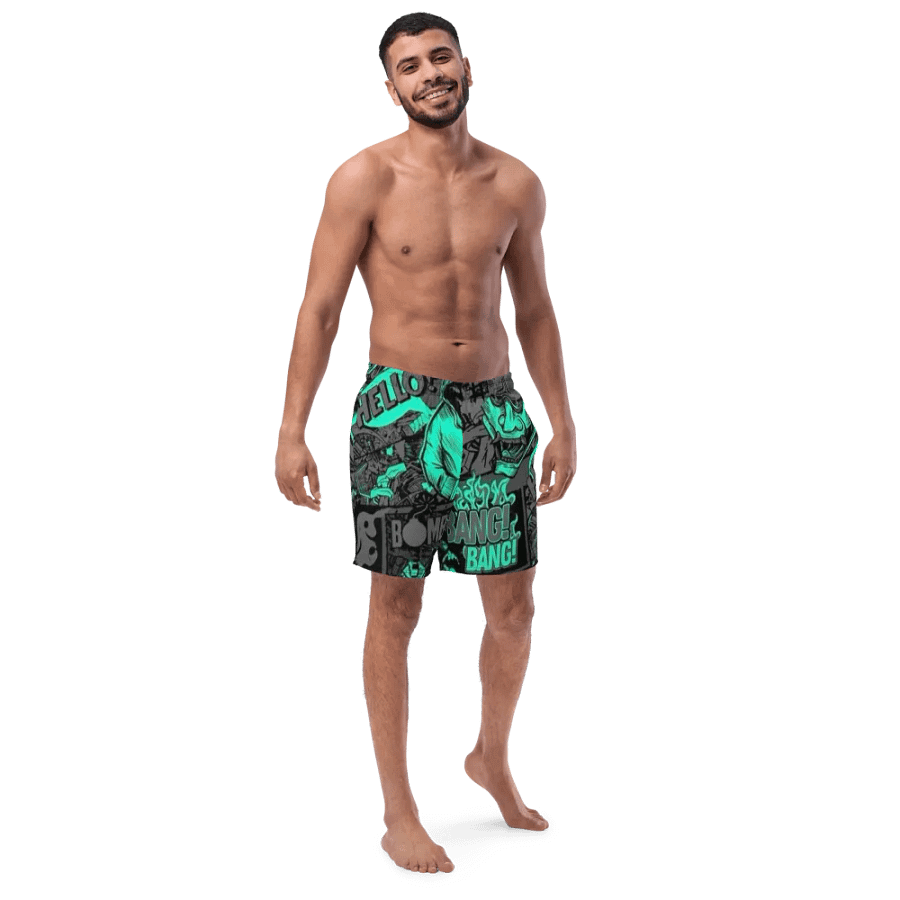 Comic Chaos Men's Swim Trunks product image (3)