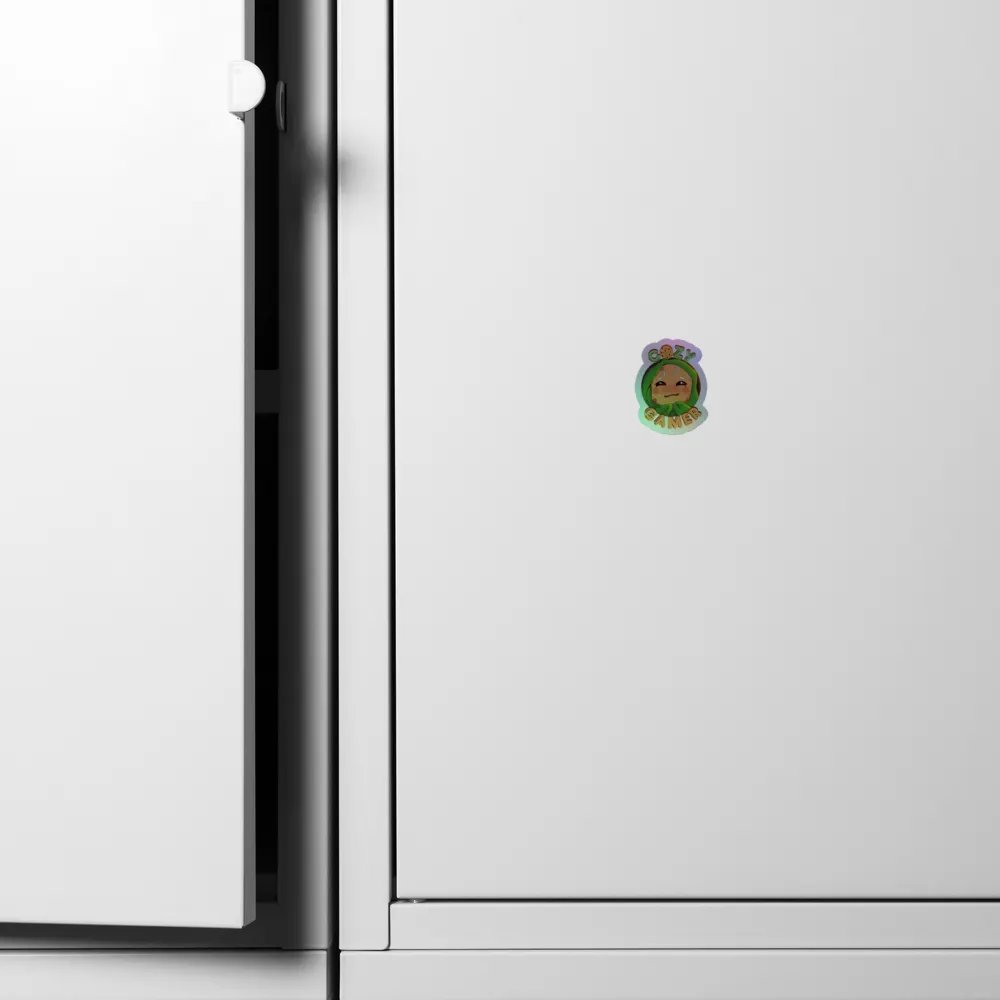 Cozy Gamer Holographic Sticker product image (6)