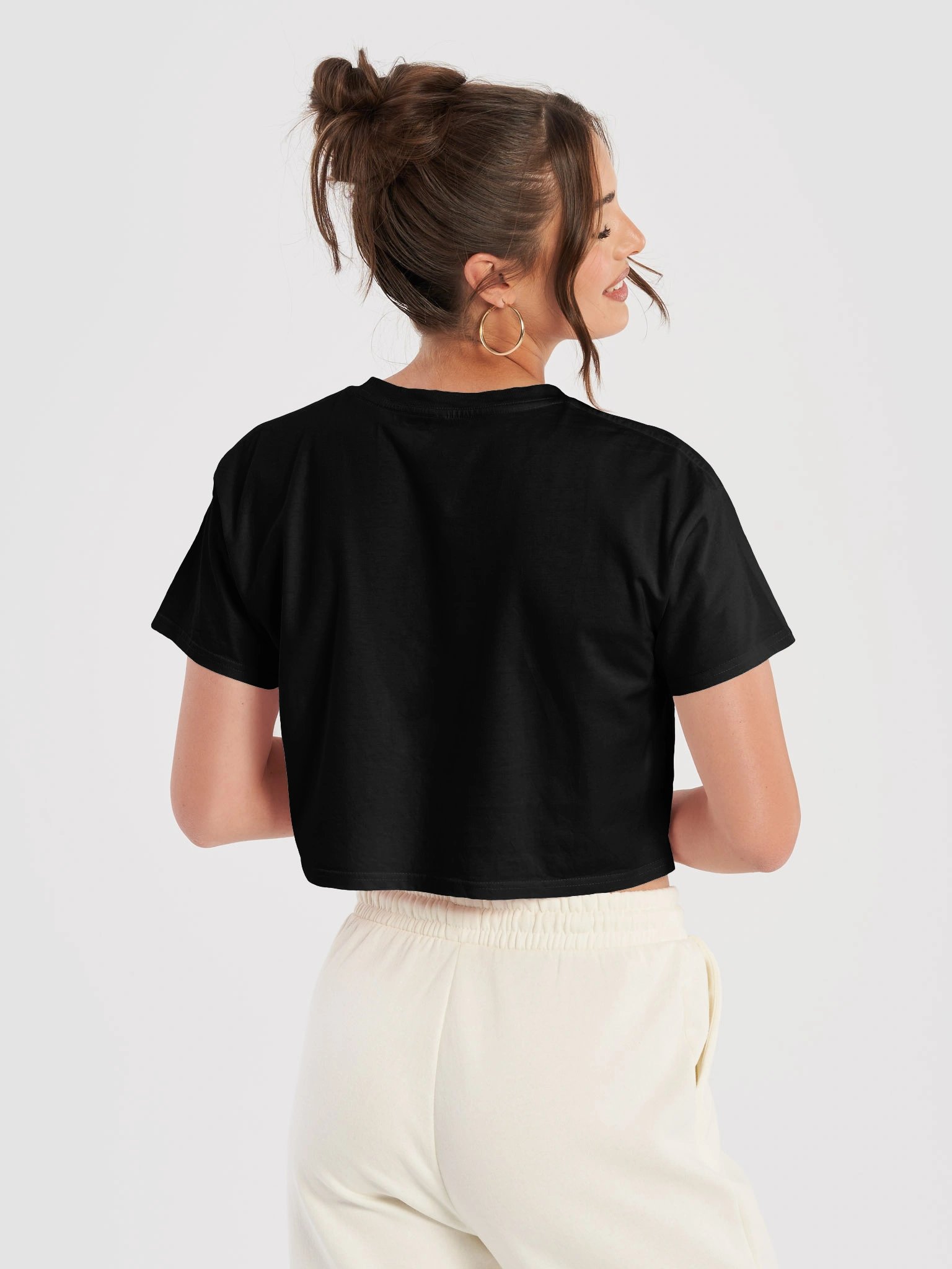 💖 Too Glam to Beg for Crumbs – Pink Crop Top product image (7)