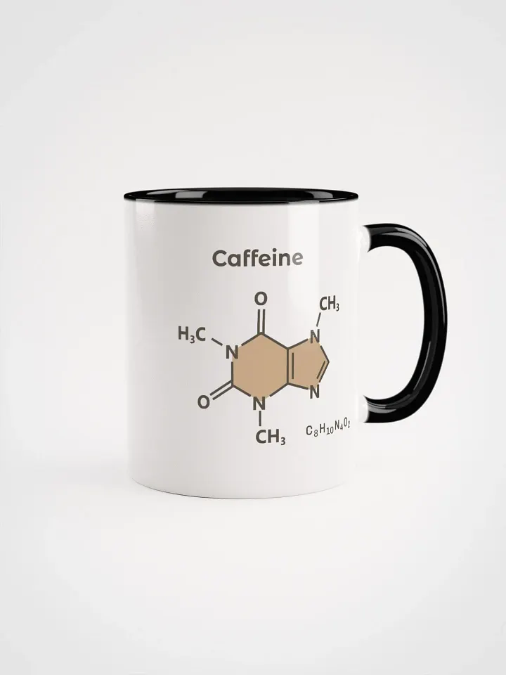 Caffeine Chemical Structure - Ceramic Mug Black Interior product image (2)