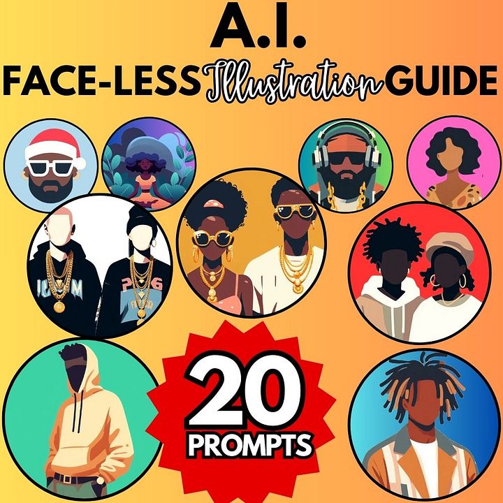 Faceless Illustration Prompt Guide product image (1)