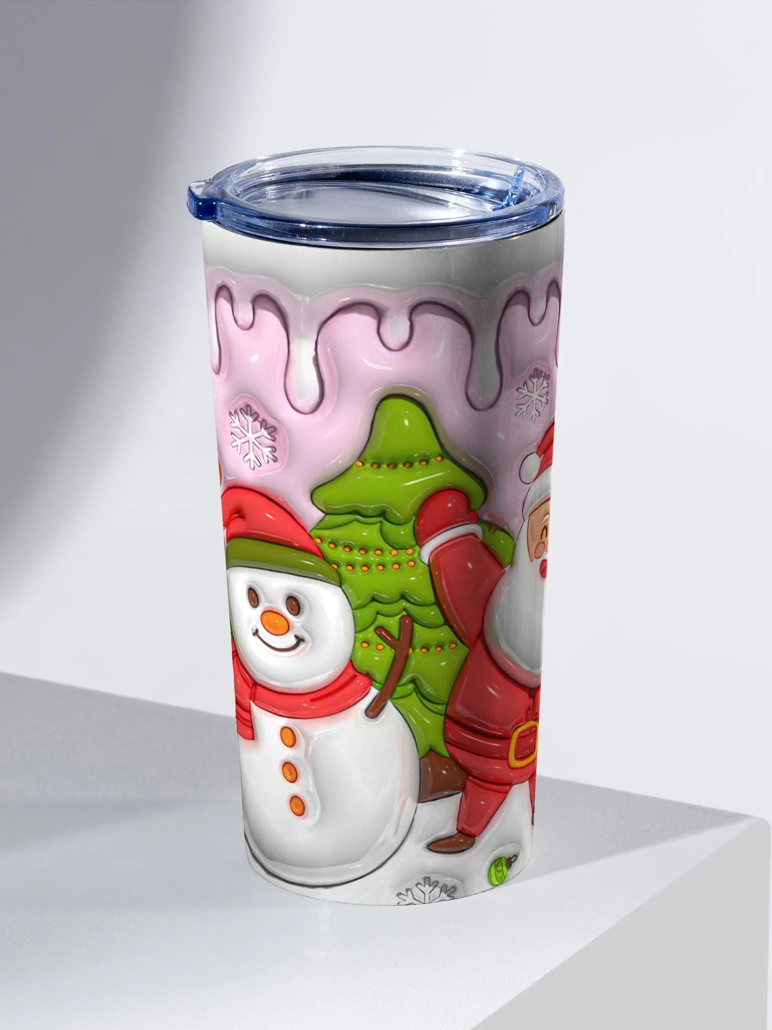 Delightful Santa Stainless Steel Tumbler product image (2)