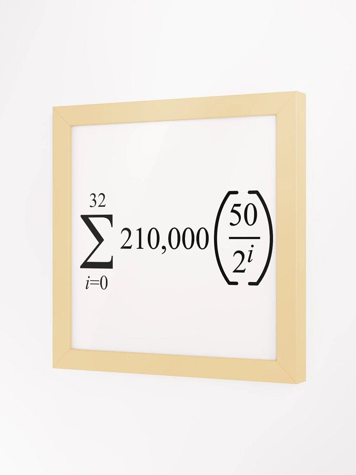 BITCOIN Supply Issuance Math product image (2)