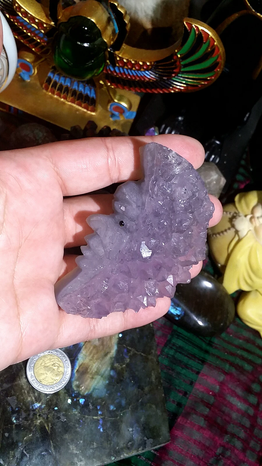 130.4g Amethyst Moon Totem Figurine product image (4)