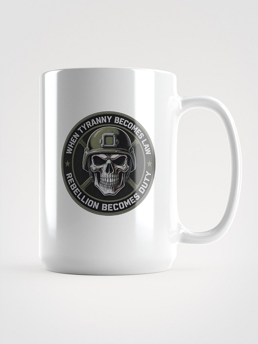 Rebellion Emblem White Glossy Mug product image (2)