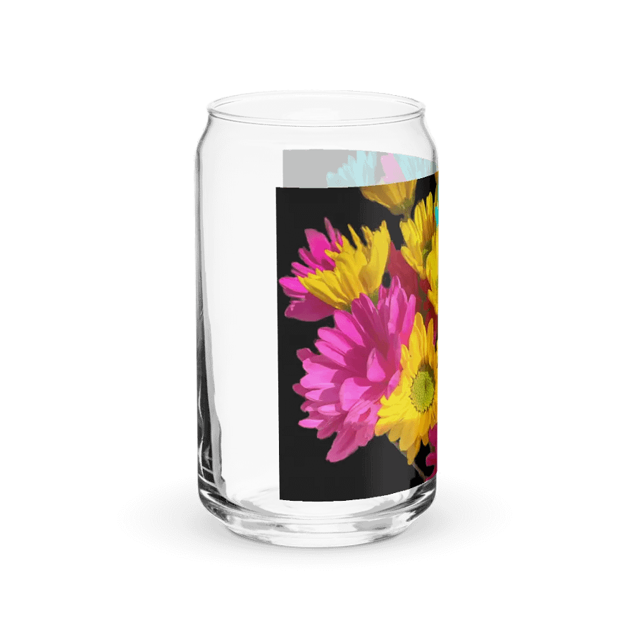 Bright Daisy Bouquet Can Shaped Glass product image (40)