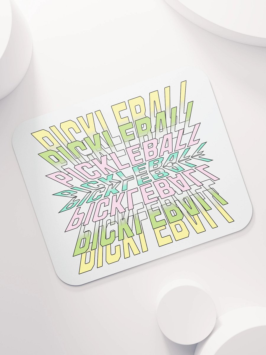 Pickleball Stacked Reflective Mirage Mouse Pad product image (5)