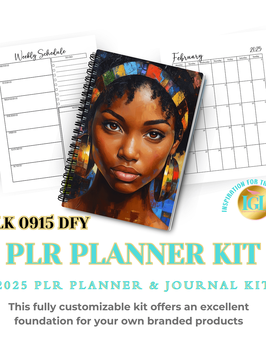 2025 PLR Planner & Journal Kit - PLK-0915 DFY product image (3)