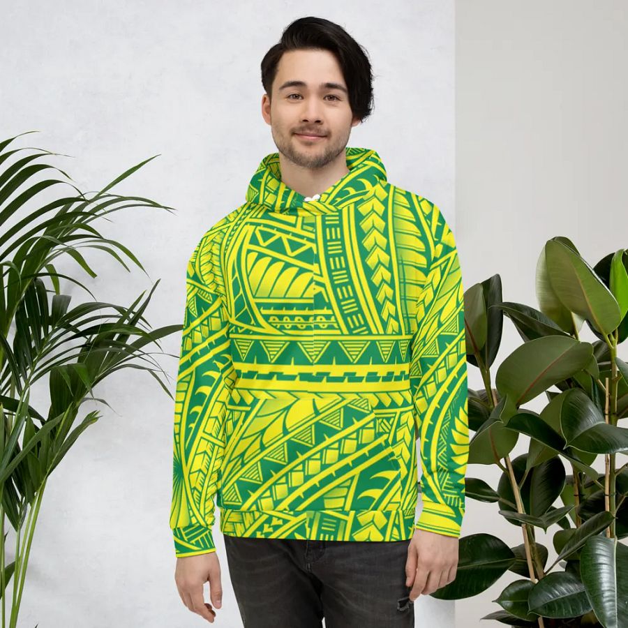 Vibrant Tribal Maze TATAU Unisex Hoodie product image (4)