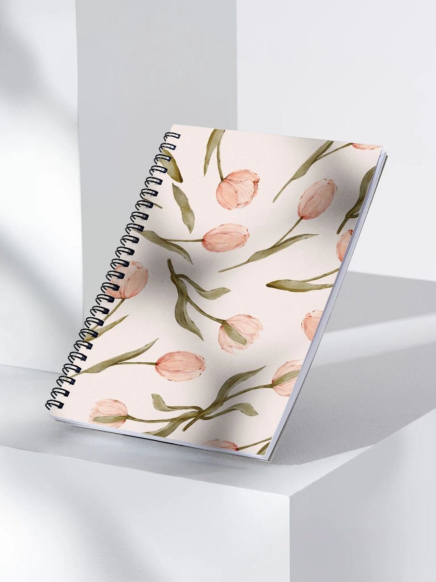 Journal with pink tulips cover product image (3)