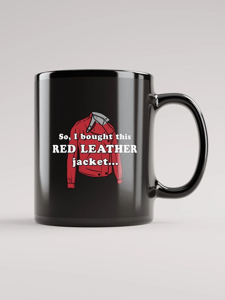 Red Leather Jacket - Black Mug product image (1)