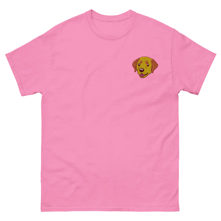 Happy Labrador Retriever Dog Embroidered T-Shirt product image (2)