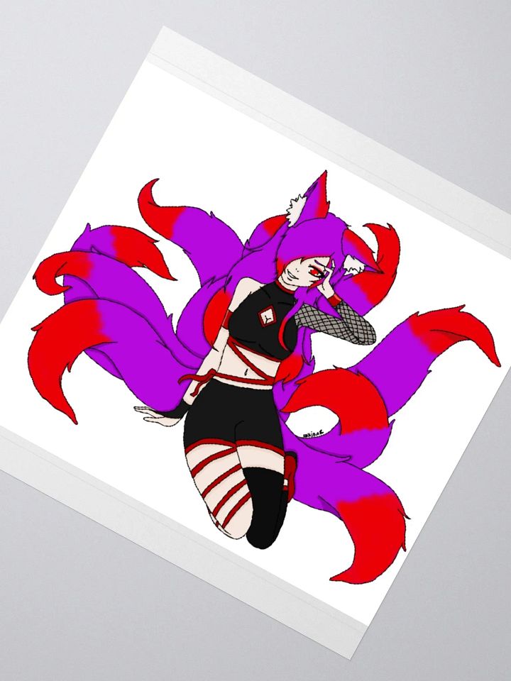 Red tailed sticker product image (6)