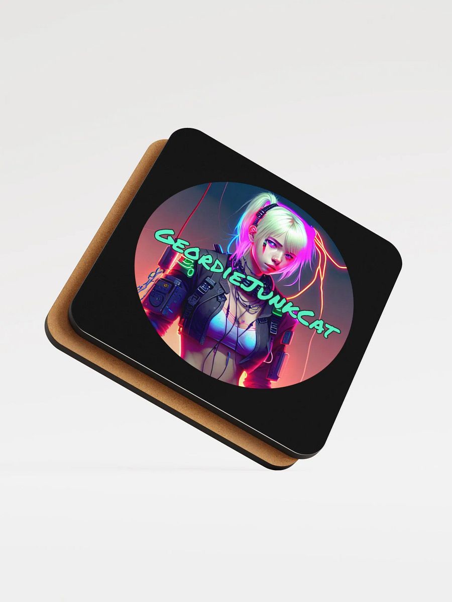 NEON FOUR Drink Coaster (3.74″x 3.74″, US and EU Shipping) product image (5)