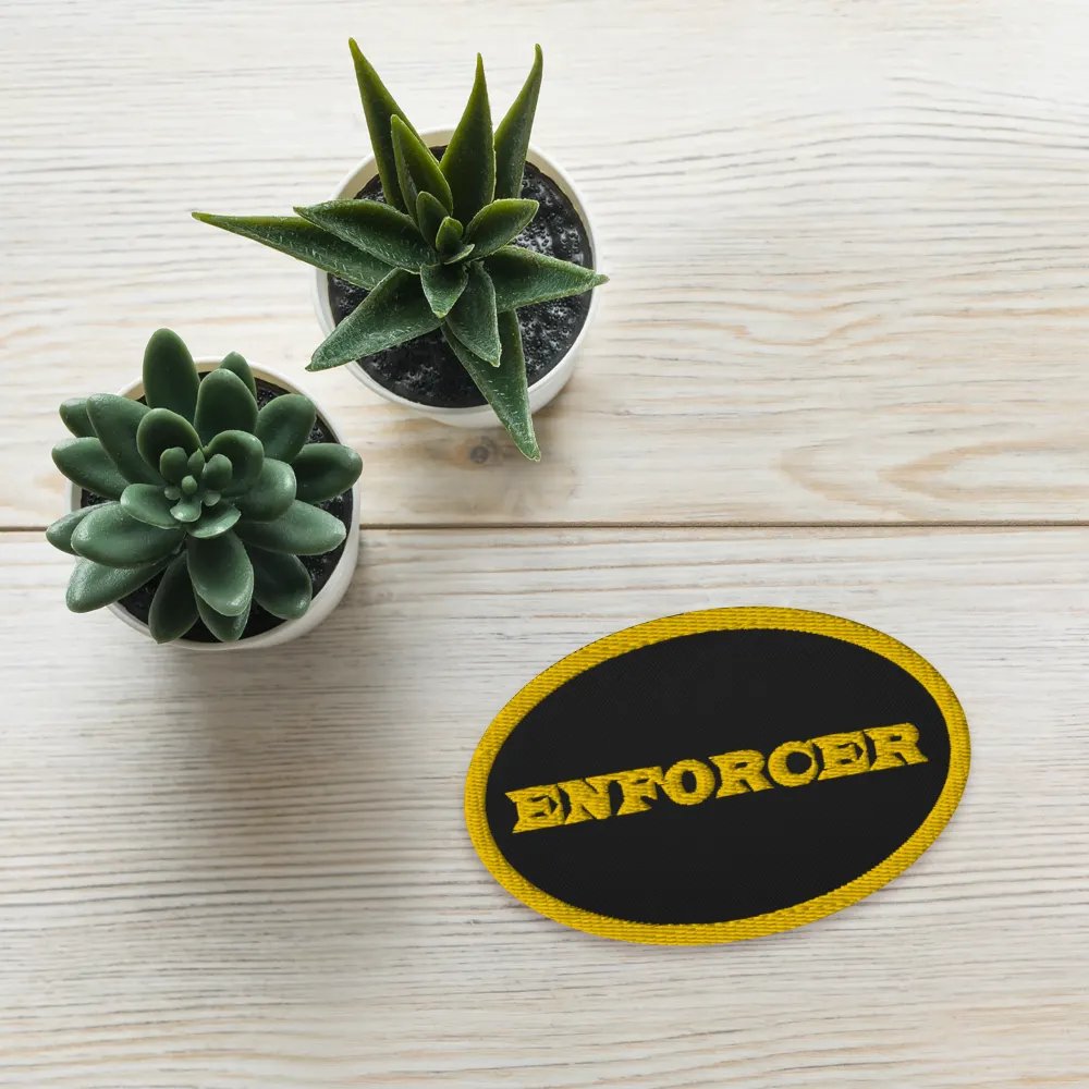 "Motorcycle Club" Embroidered Patch (Enforcer) product image (3)