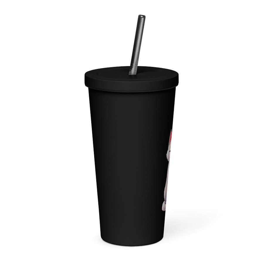 Claudia Insulated Tumbler with a Straw - Dark product image (4)