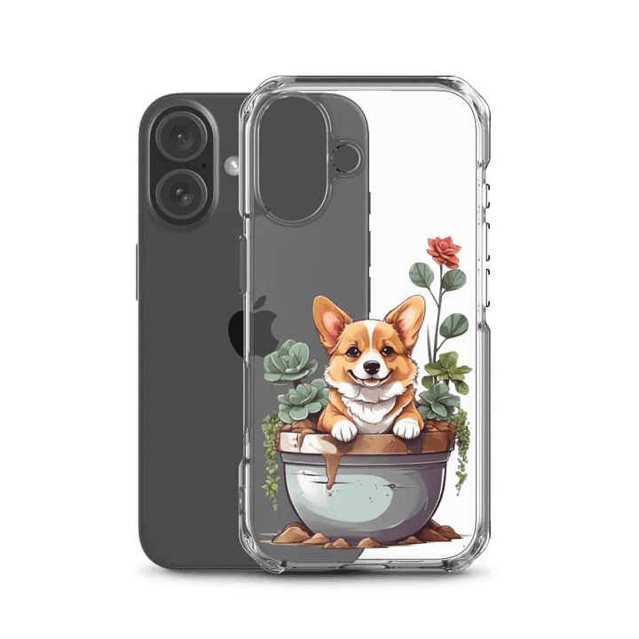 Corgi in a pot iPhone® Case product image (50)