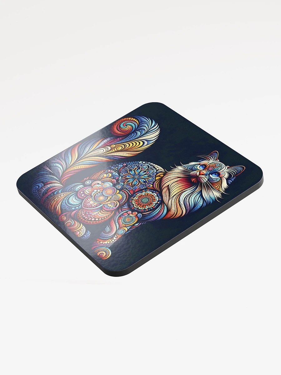 Glossed Cork Coaster: Birman product image (3)