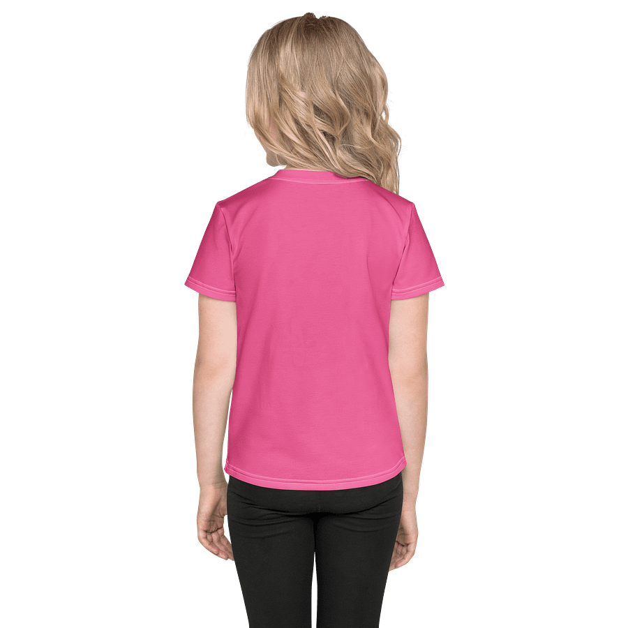 Life is Beautiful Doodle Girl Fuchsia Tee product image (4)