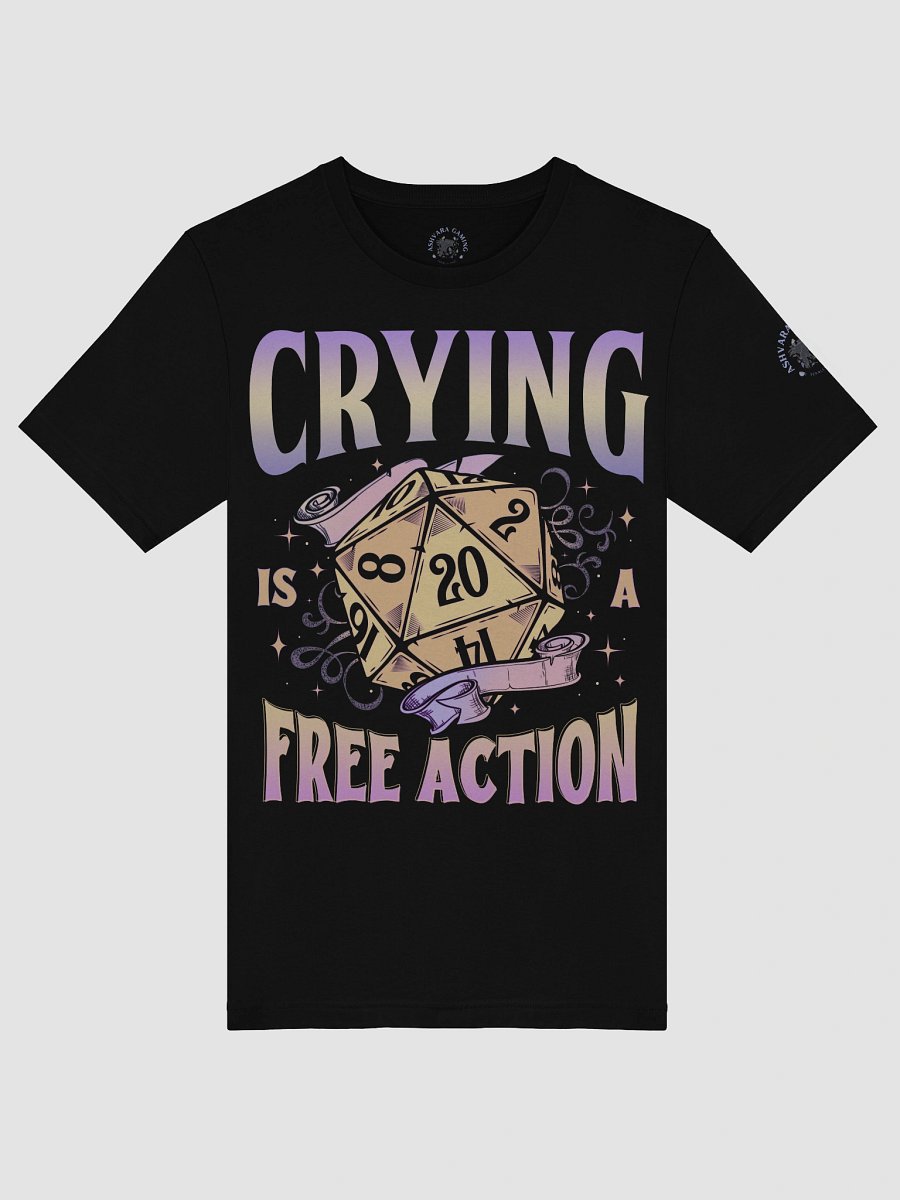 Crying is a Free Action D20 Graphic Tee product image (48)