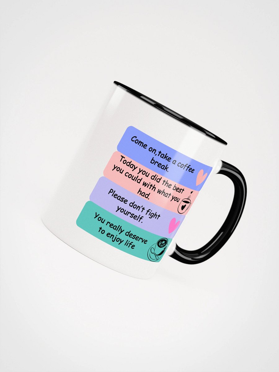 Mental Health Mug | Aesthetic Coffee Mug for Stress & Anxiety Relief | Dishwasher & Microwave Safe product image (4)