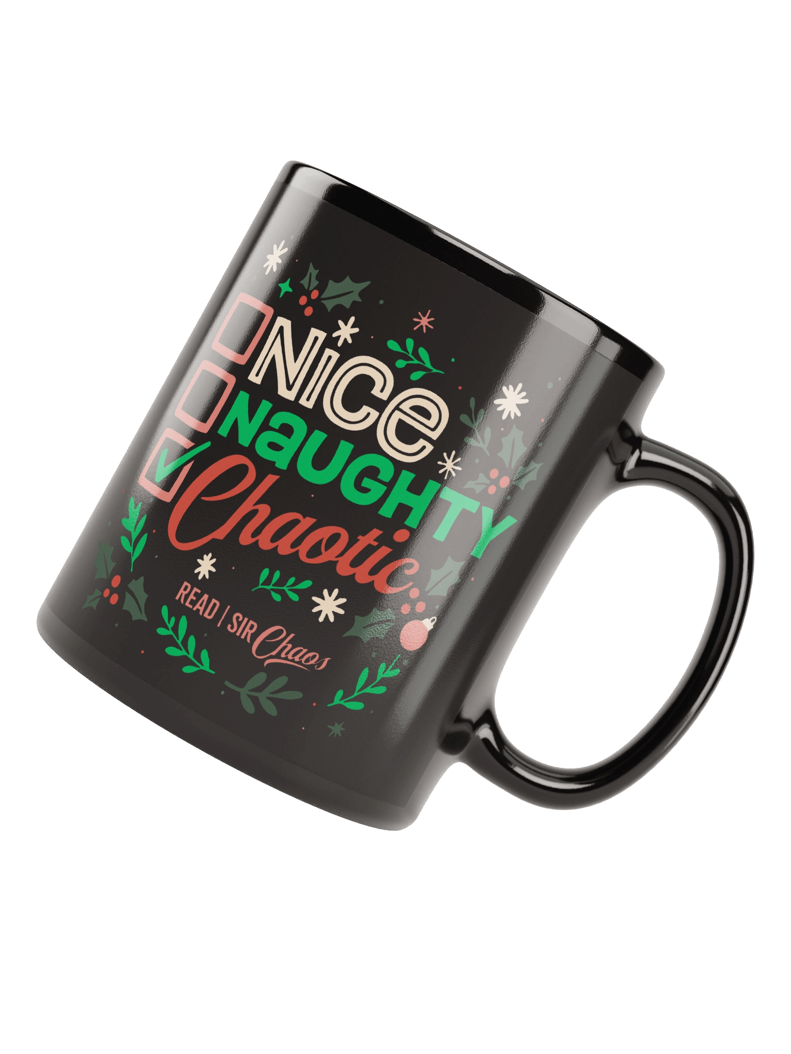 Nice, Naughty, Chaotic Black Mug product image (7)