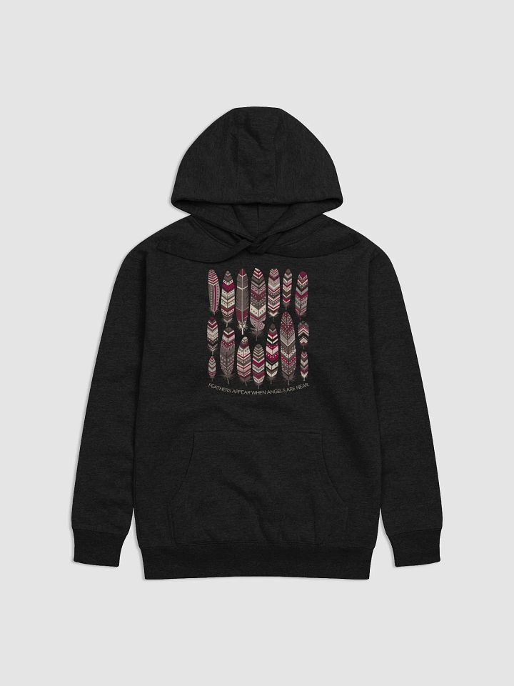 Feathers Appear When Angels Are Near Tribal Patterned Feathers Hoodie product image (1)