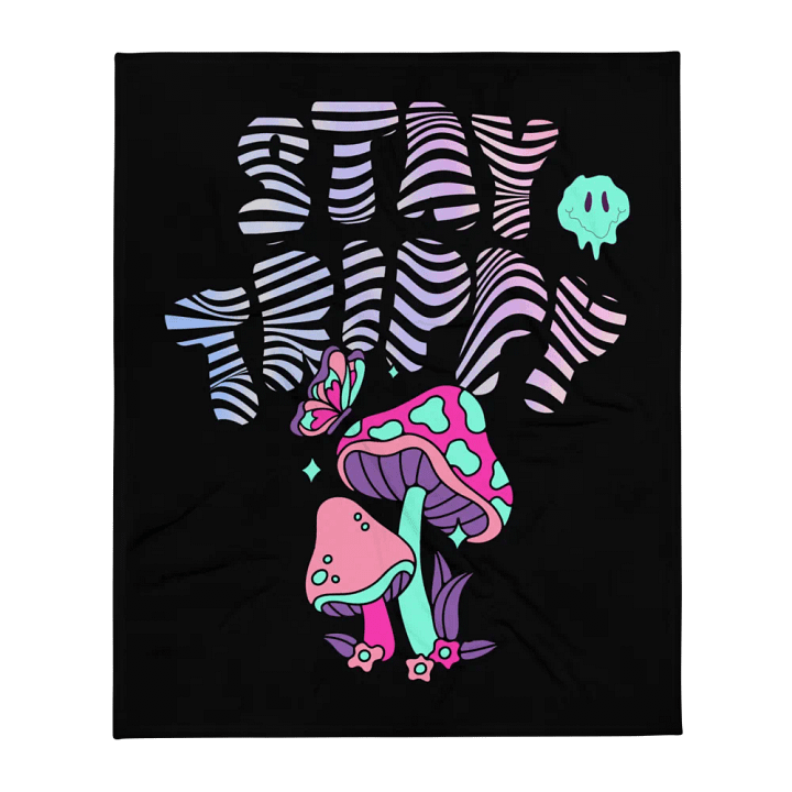 Trippy Drip Fleece Throw Blanket product image (2)