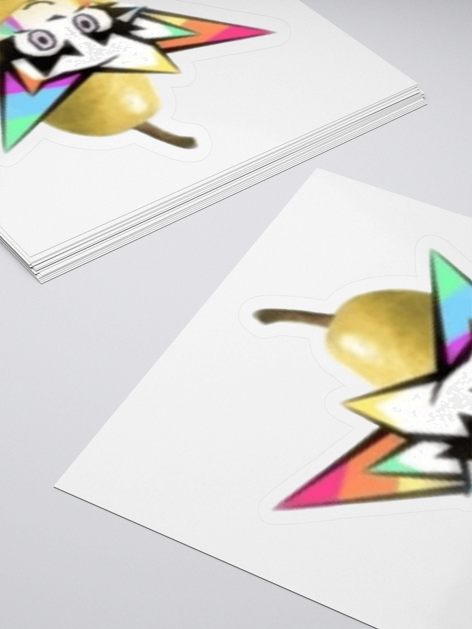 glitter pear sticker product image (4)