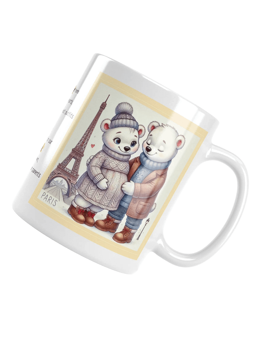 Honeymoon to Babymoon Polar Bear Couple Mug product image (6)