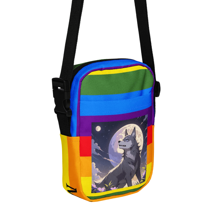 Moonlit Wolf All-Over Crossbody Bag product image (1)