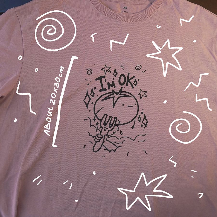 I'M OK T-Shirt Pink product image (3)