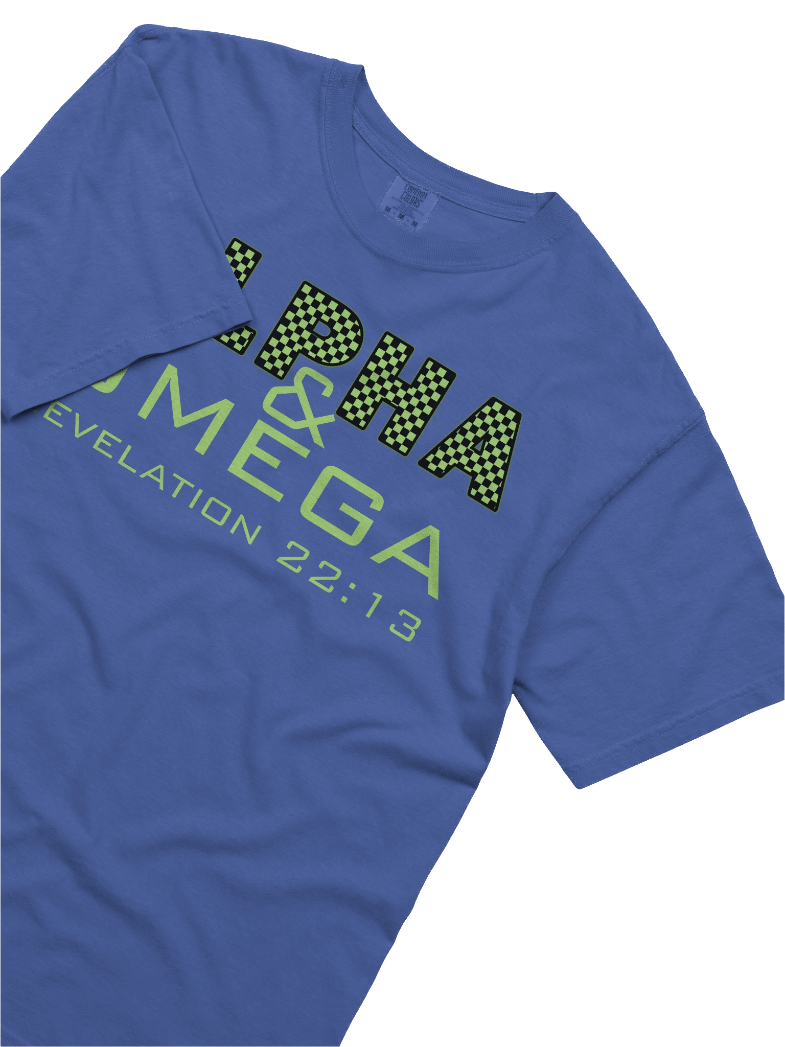 Alpha & Omega Christian Comfort Colors T-Shirt | Jesus Christ Faith Tee | Inspirational Bible Verse Shirt for Believers product image (4)