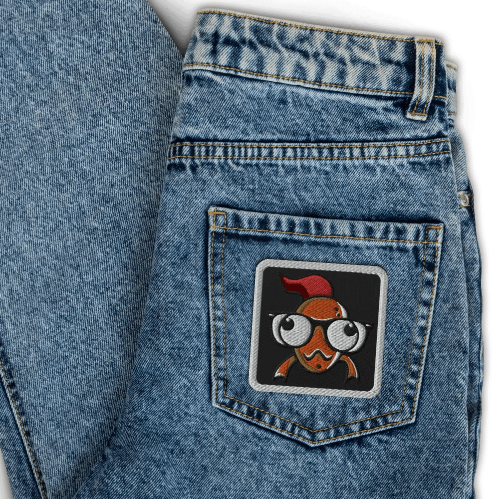 FEESH Logo Square Patch [white border] product image (3)