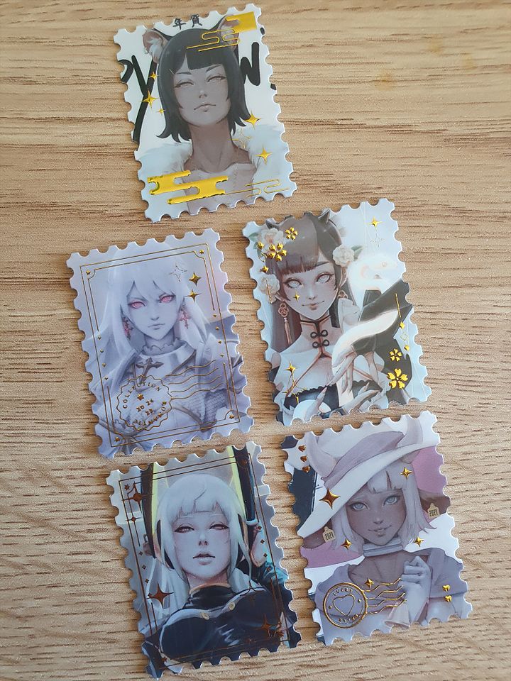 Gold Foil Sticker set - 5 pack product image (2)