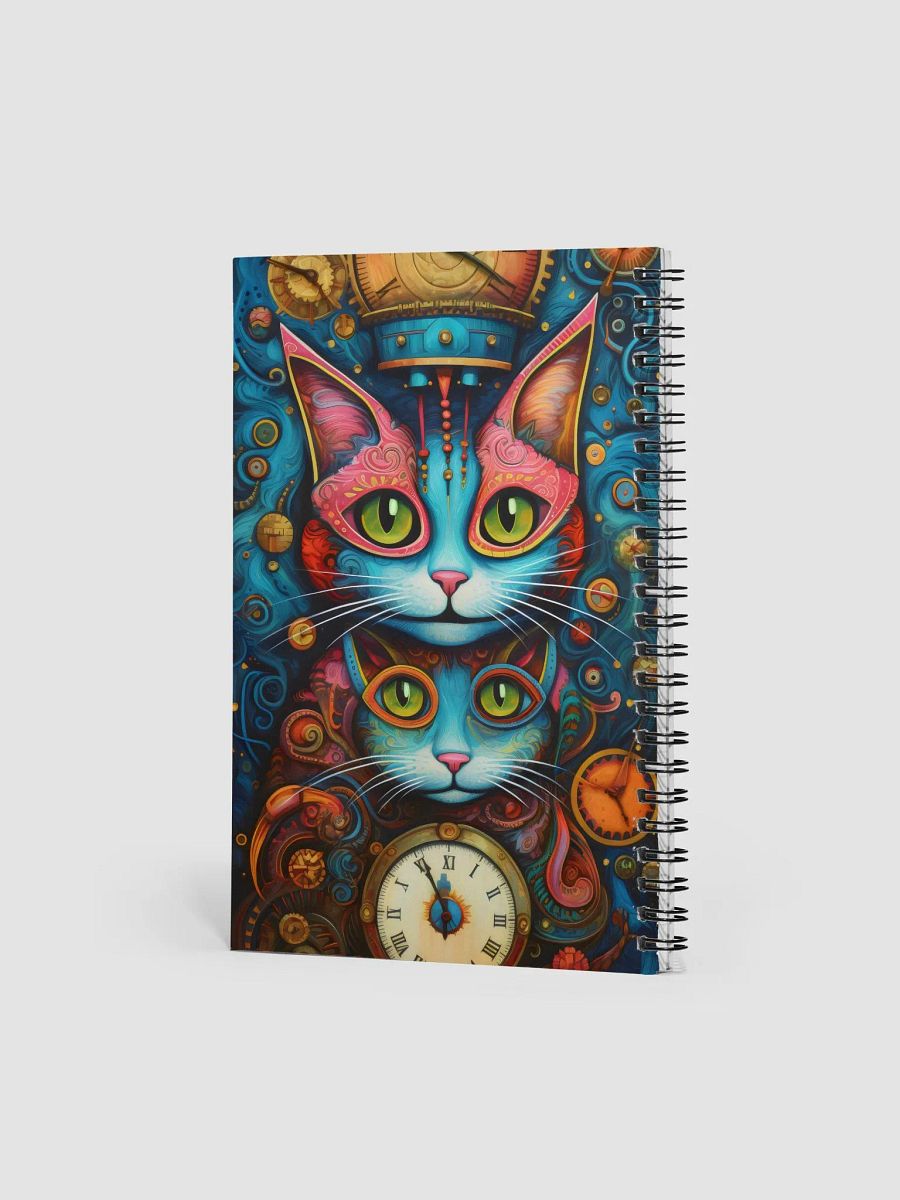 Whimsical Steampunk Cats Spiral Notebook product image (2)